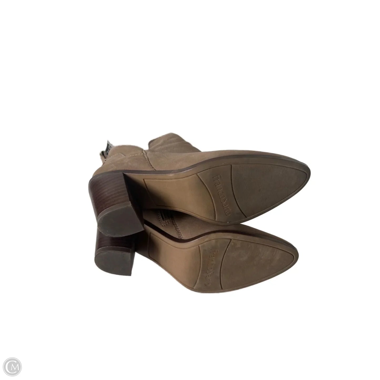 Boots Ankle Heels By Franco Sarto In Brown, Size: 6