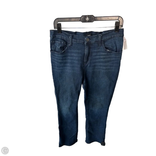 Jeans Straight By Express In Blue Denim, Size: 14