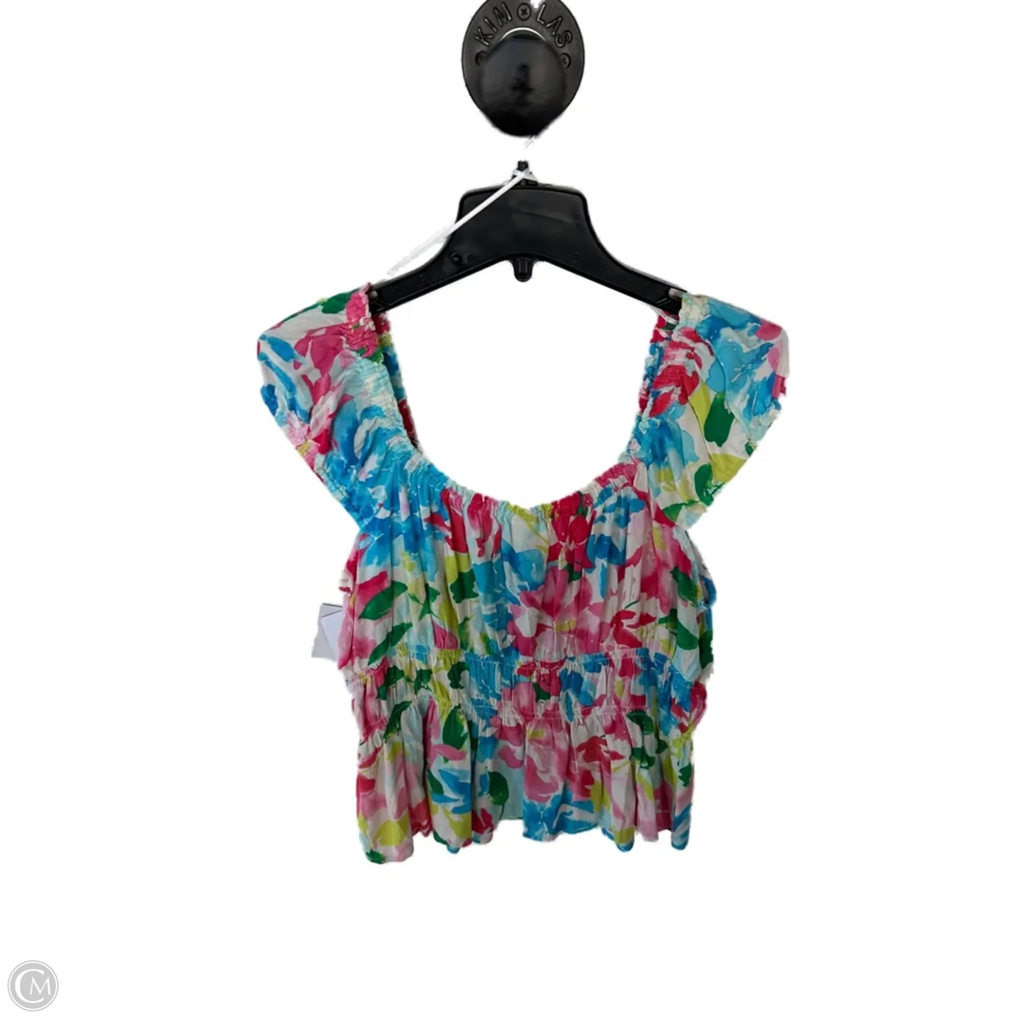 Top Short Sleeve By Old Navy In Blue & Pink, Size: Xl