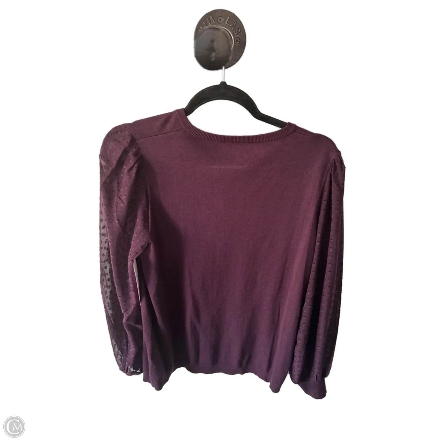 Sweater By Adrianna Papell In Purple, Size: M