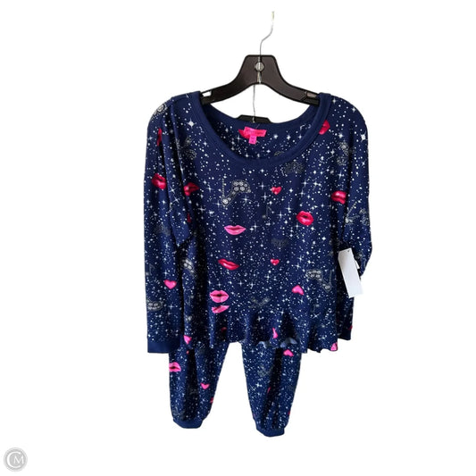 Pajamas 2pc By Betsey Johnson In Blue, Size: M