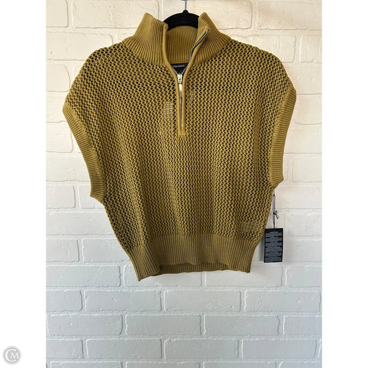 Sweater Short Sleeve By Forever 21 In Green, Size: L