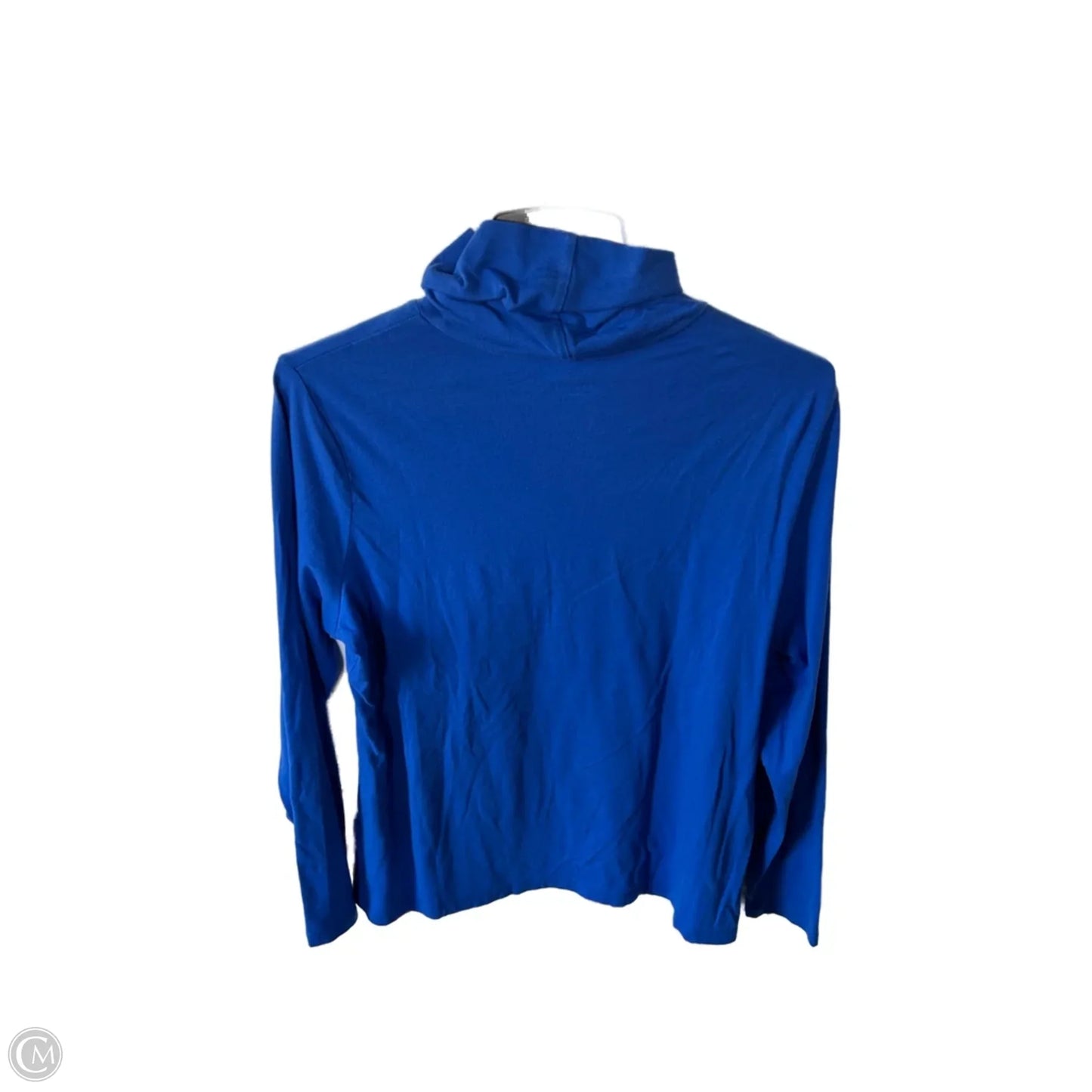 Top Long Sleeve Basic By Lands End In Blue, Size: L