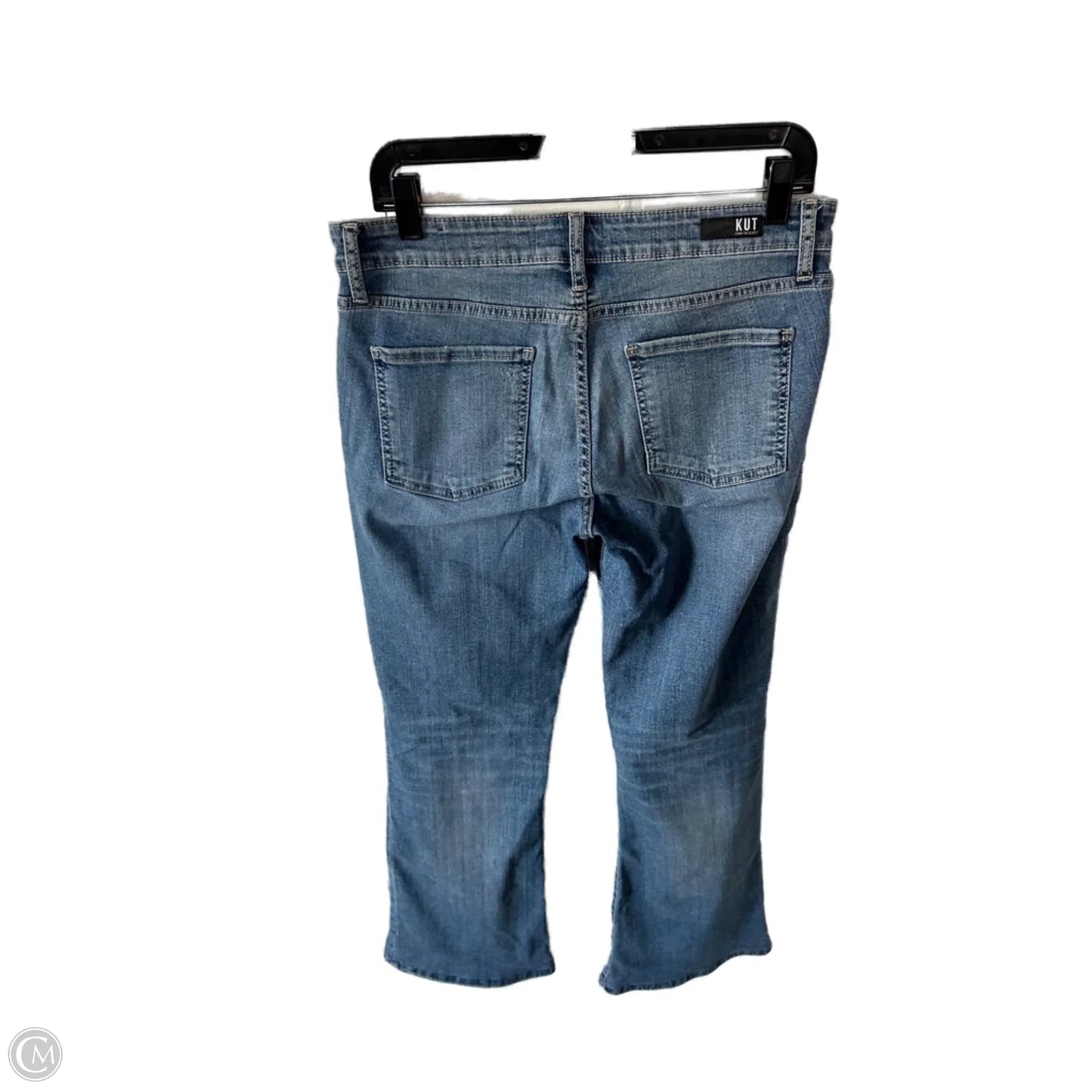 Jeans Flared By Kut In Blue Denim, Size: 8