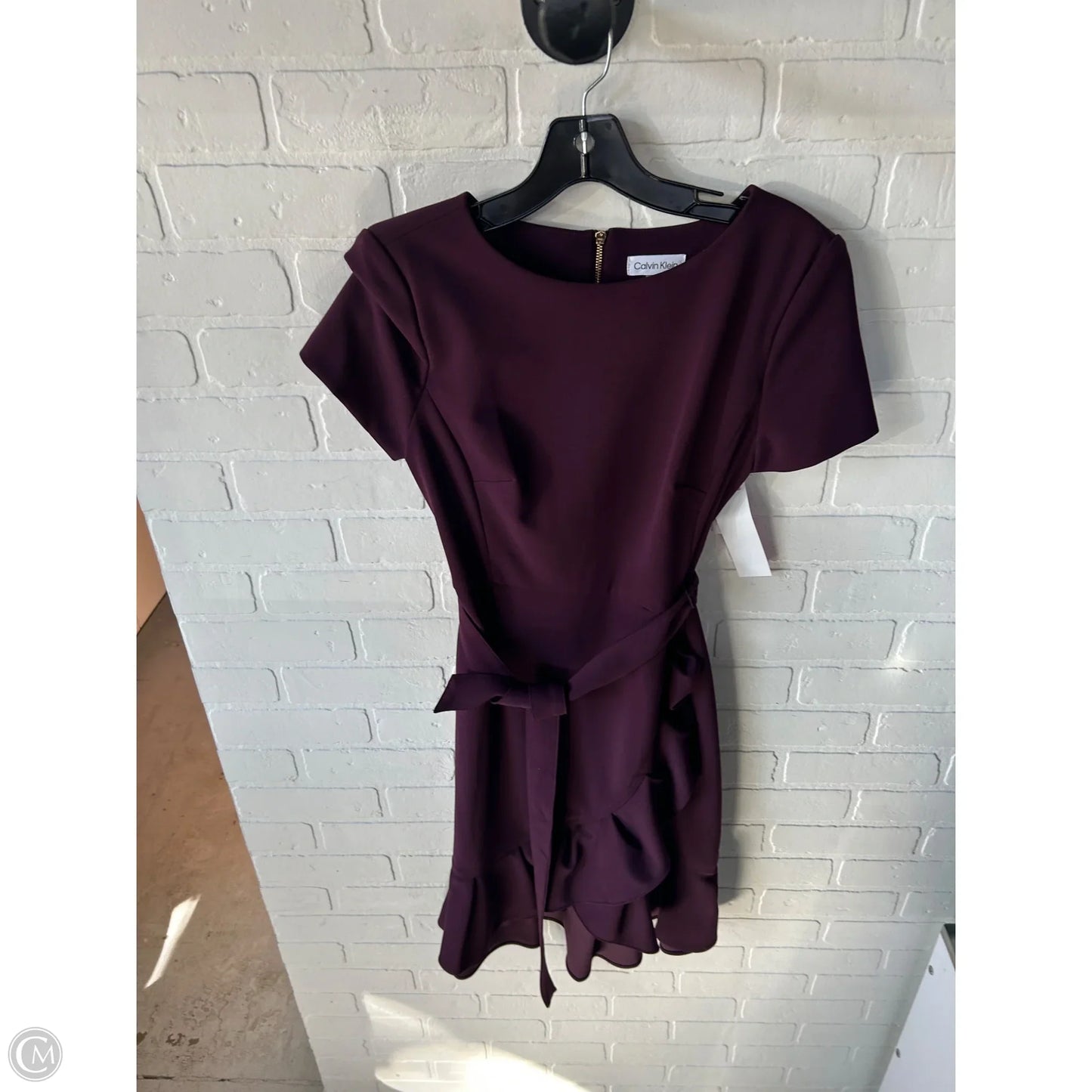 Dress Work By Calvin Klein In Purple, Size: S