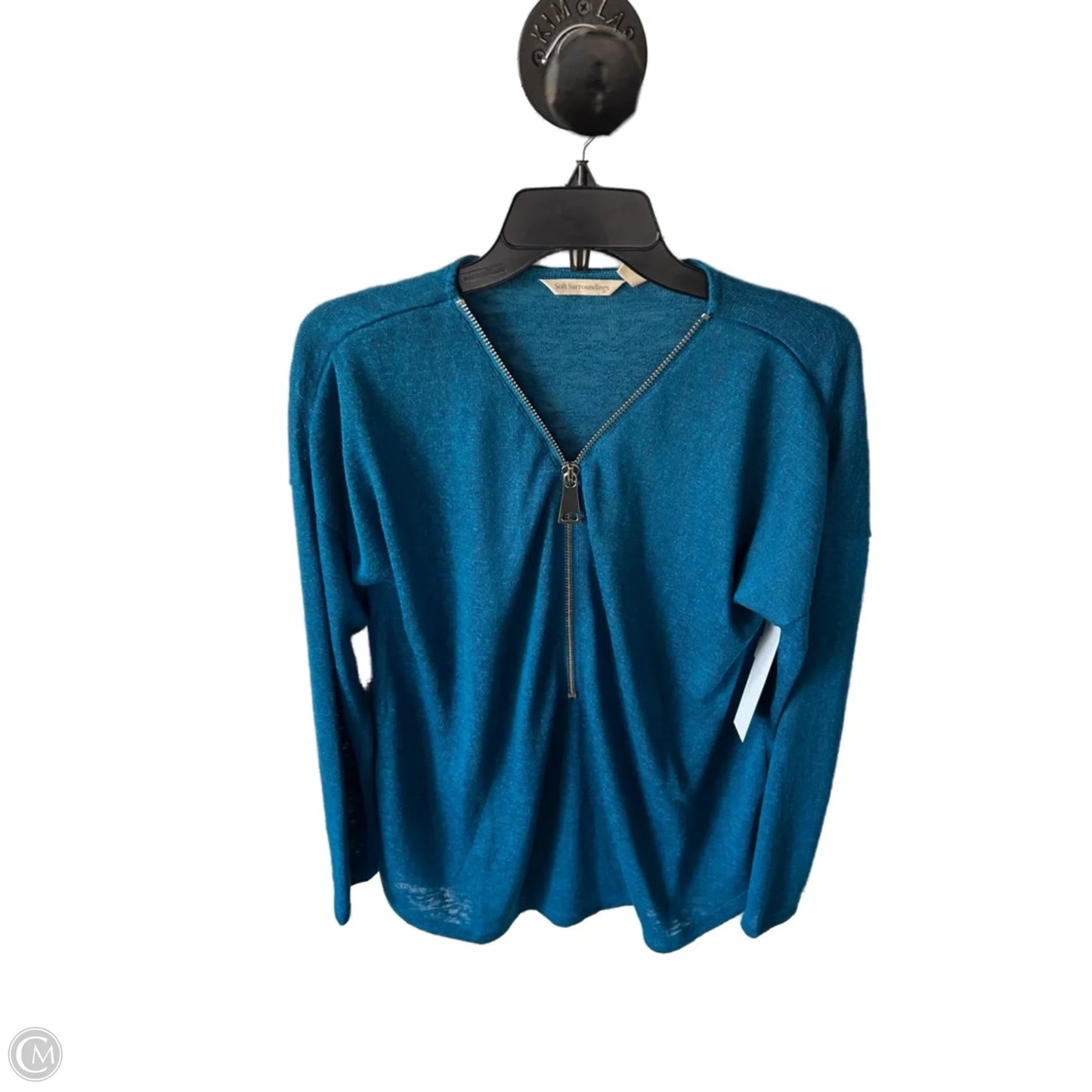 Top Long Sleeve By Soft Surroundings In Blue, Size: M