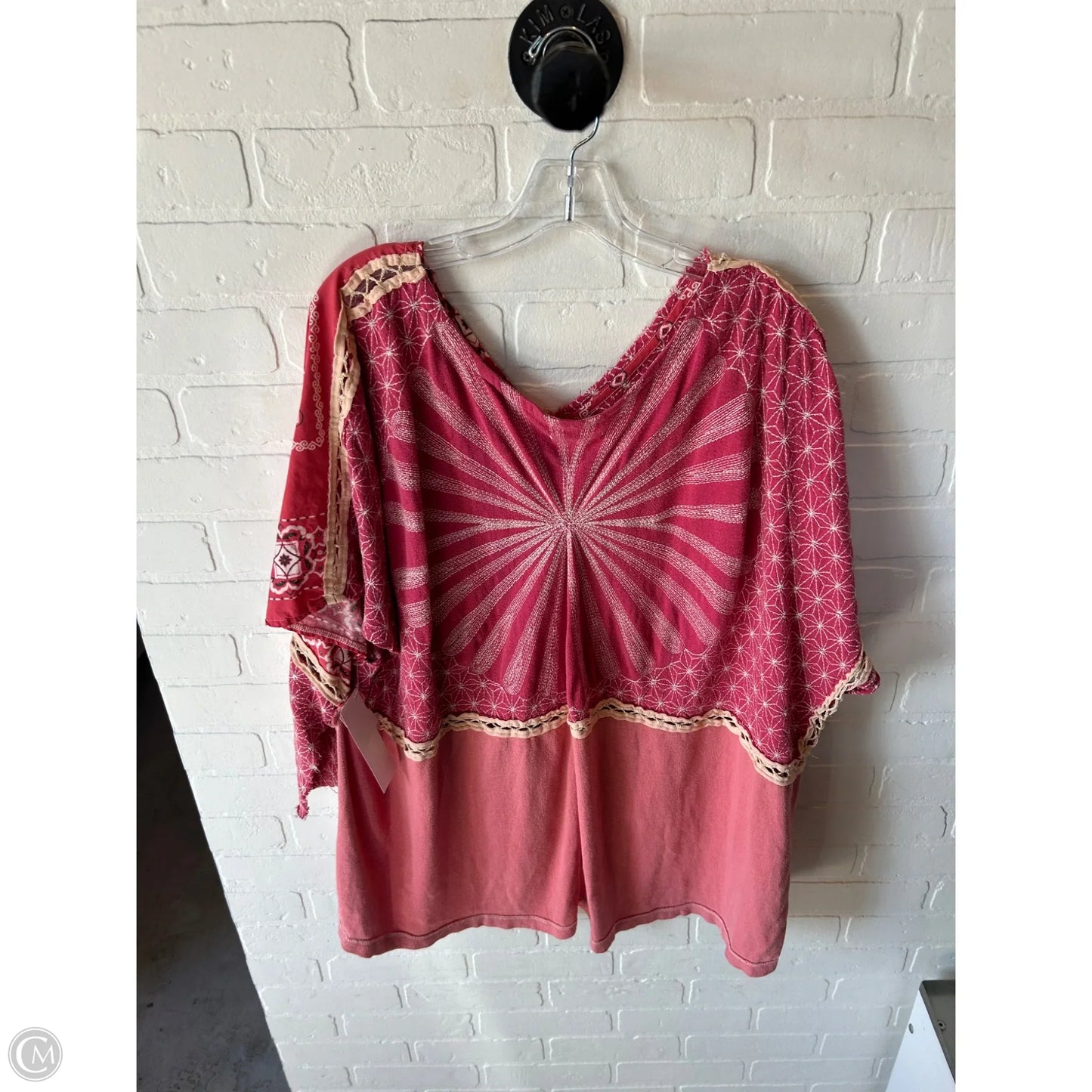 Top Short Sleeve By We The Free In Pink, Size: M