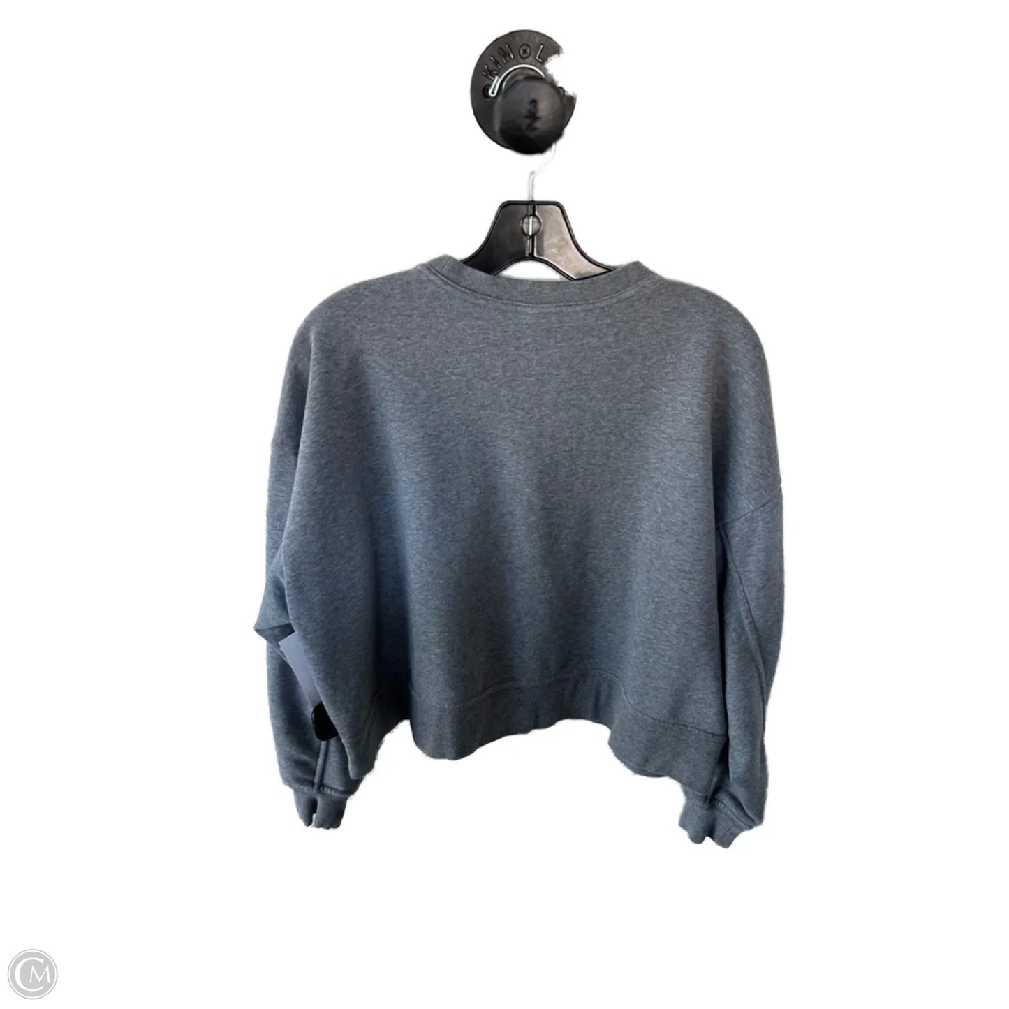 Sweatshirt Crewneck By Nike In Grey, Size: M