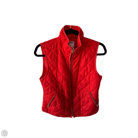 Vest Puffer & Quilted By Old Navy In Orange, Size: S