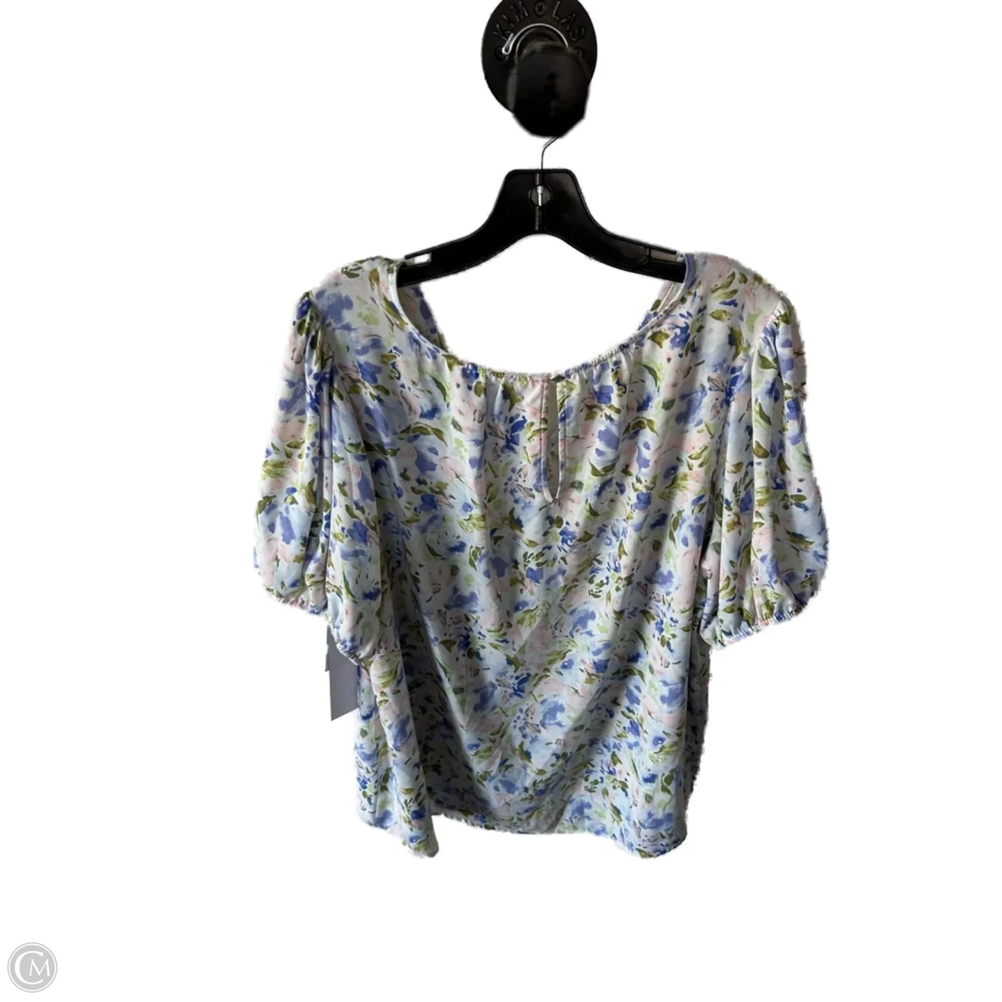 Top Short Sleeve By Lc Lauren Conrad In Pink & Purple, Size: 1x