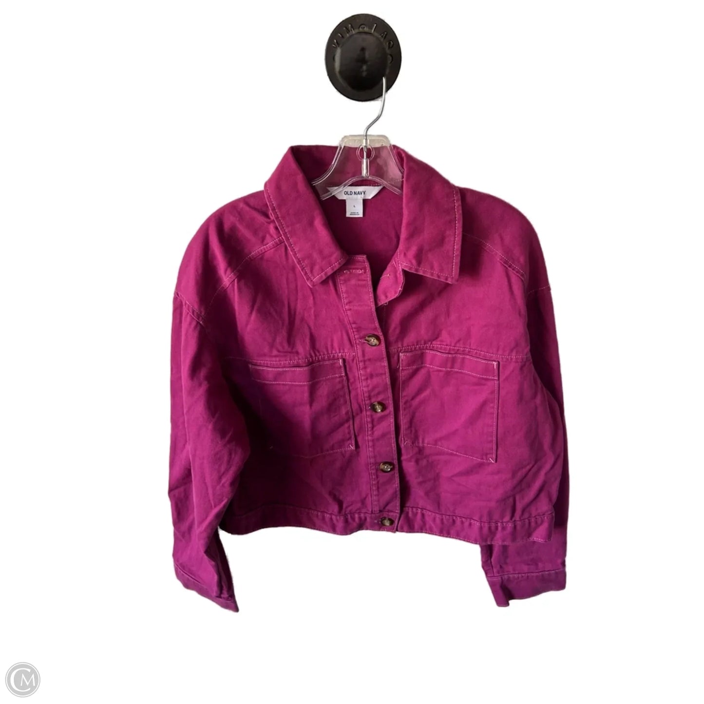 Jacket Denim By Old Navy In Purple, Size: L