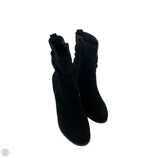 Boots Mid-calf Heels By Fergalicious In Black, Size: 8