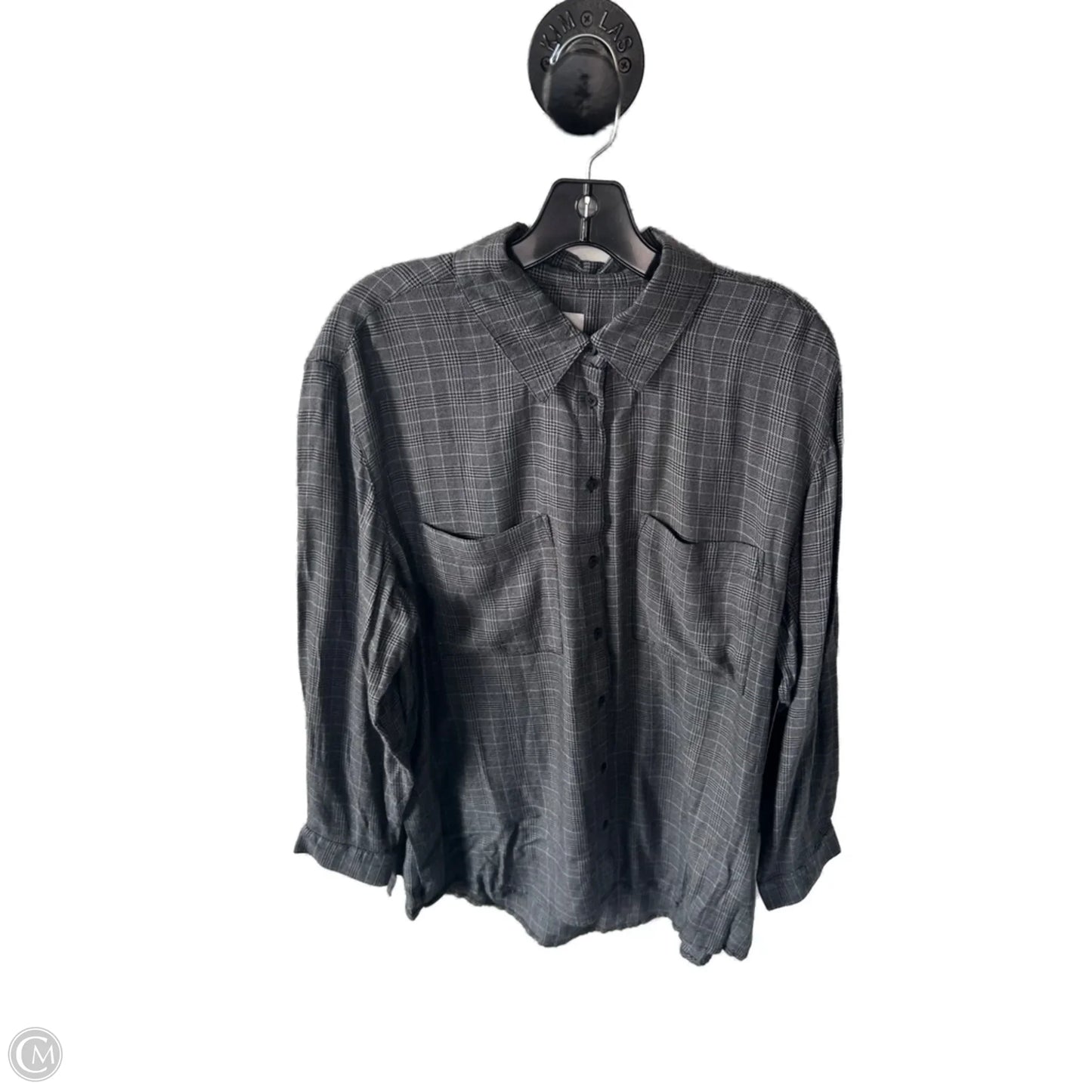 Top Long Sleeve By A New Day In Grey, Size: Xl