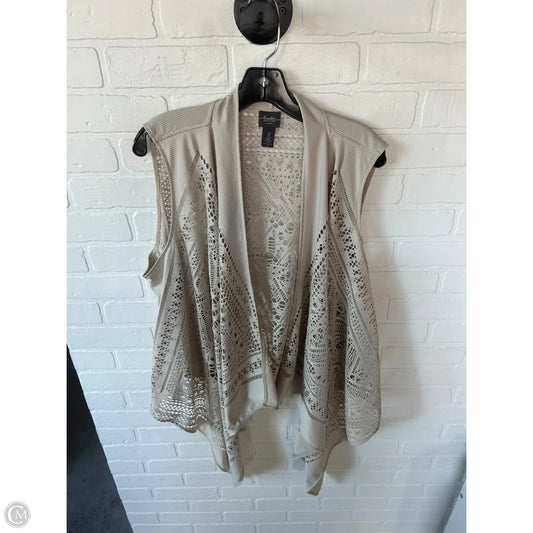 Vest Other By Chicos In Tan, Size: Xl