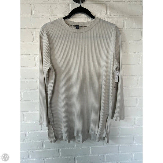 Top Long Sleeve By Eileen Fisher In Tan, Size: Xl