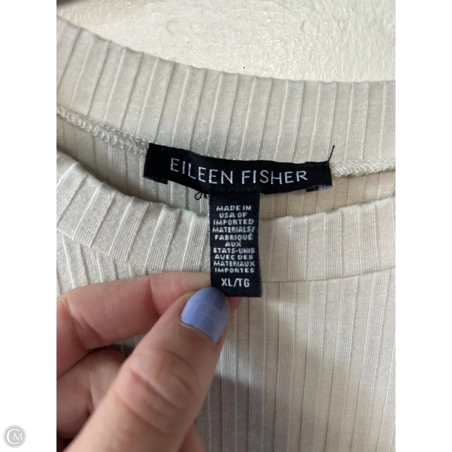 Top Long Sleeve By Eileen Fisher In Tan, Size: Xl