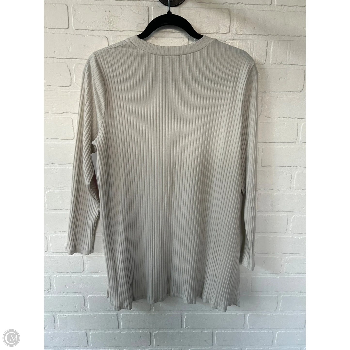 Top Long Sleeve By Eileen Fisher In Tan, Size: Xl