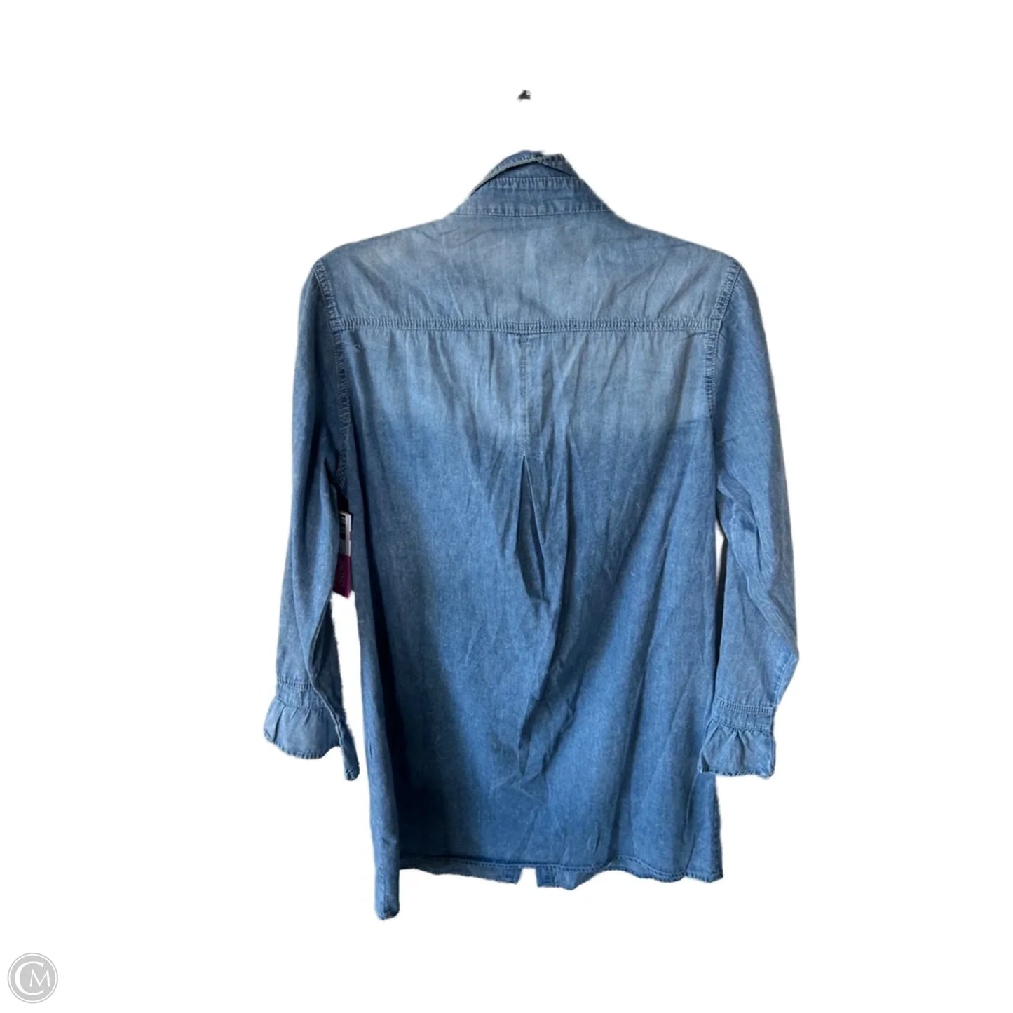 Dress Casual Short By Cme In Blue Denim, Size: L