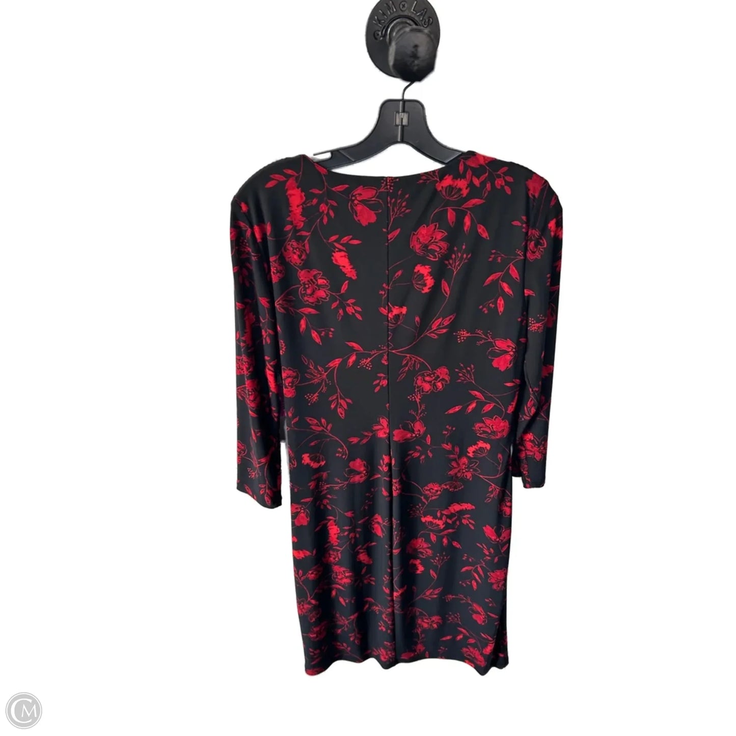 Dress Party Short By Lauren By Ralph Lauren In Black & Red, Size: M