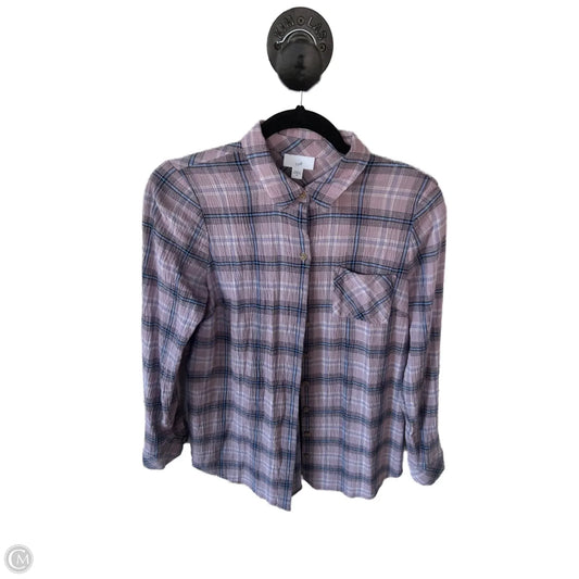 Top Long Sleeve By J. Jill In Blue & Pink, Size: Xs