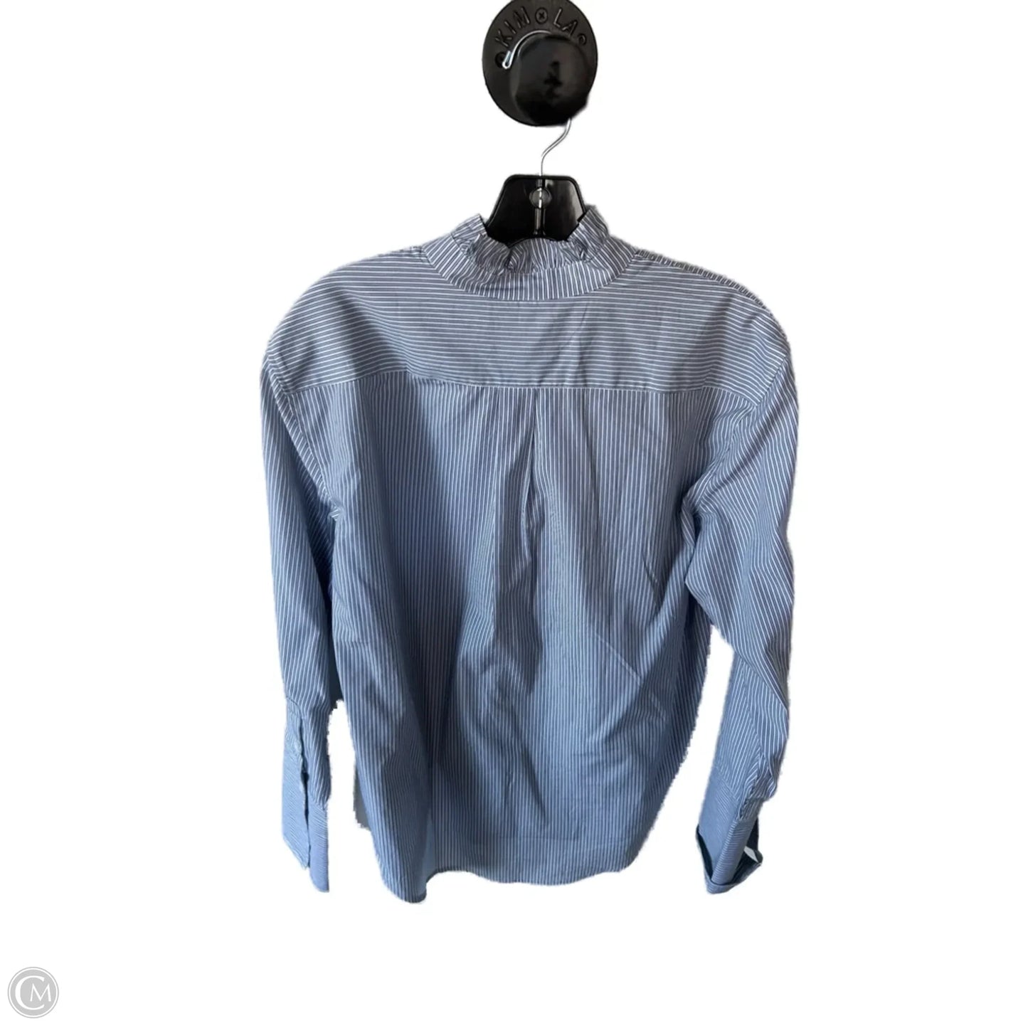 Top Long Sleeve By J. Crew In Blue & White, Size: S