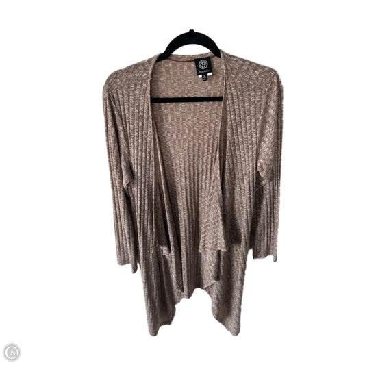 Cardigan By Bobeau In Tan, Size: Xl