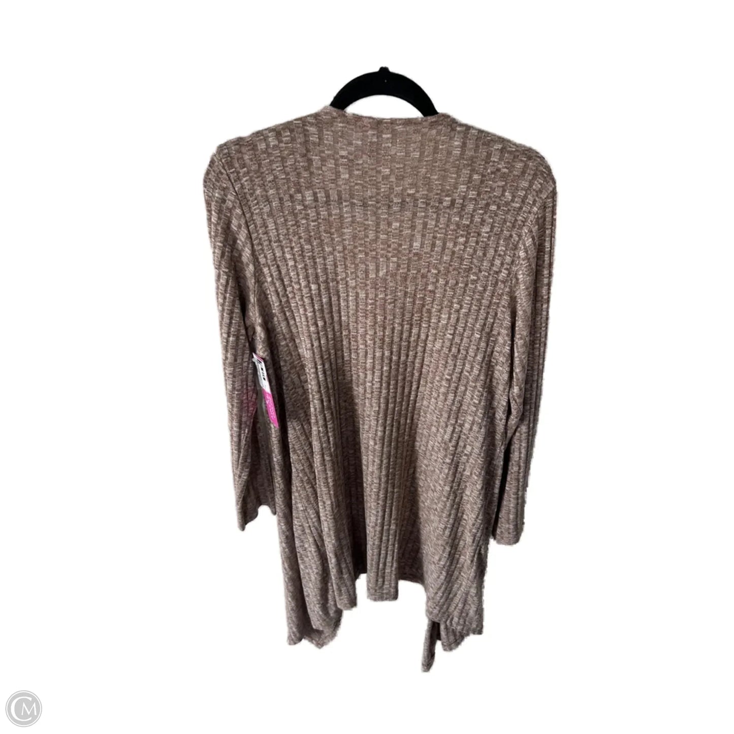 Cardigan By Bobeau In Tan, Size: Xl