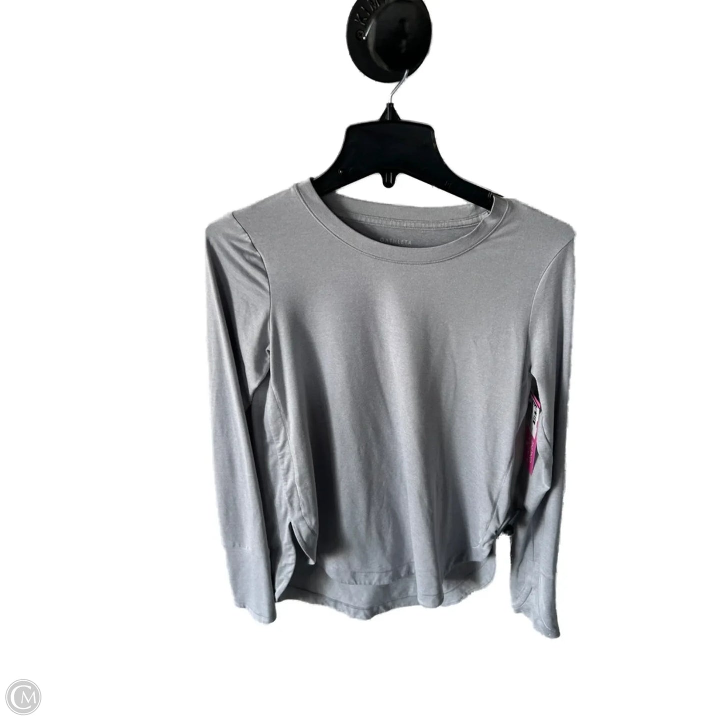 Athletic Top Long Sleeve Crewneck By Athleta In Grey, Size: Xs