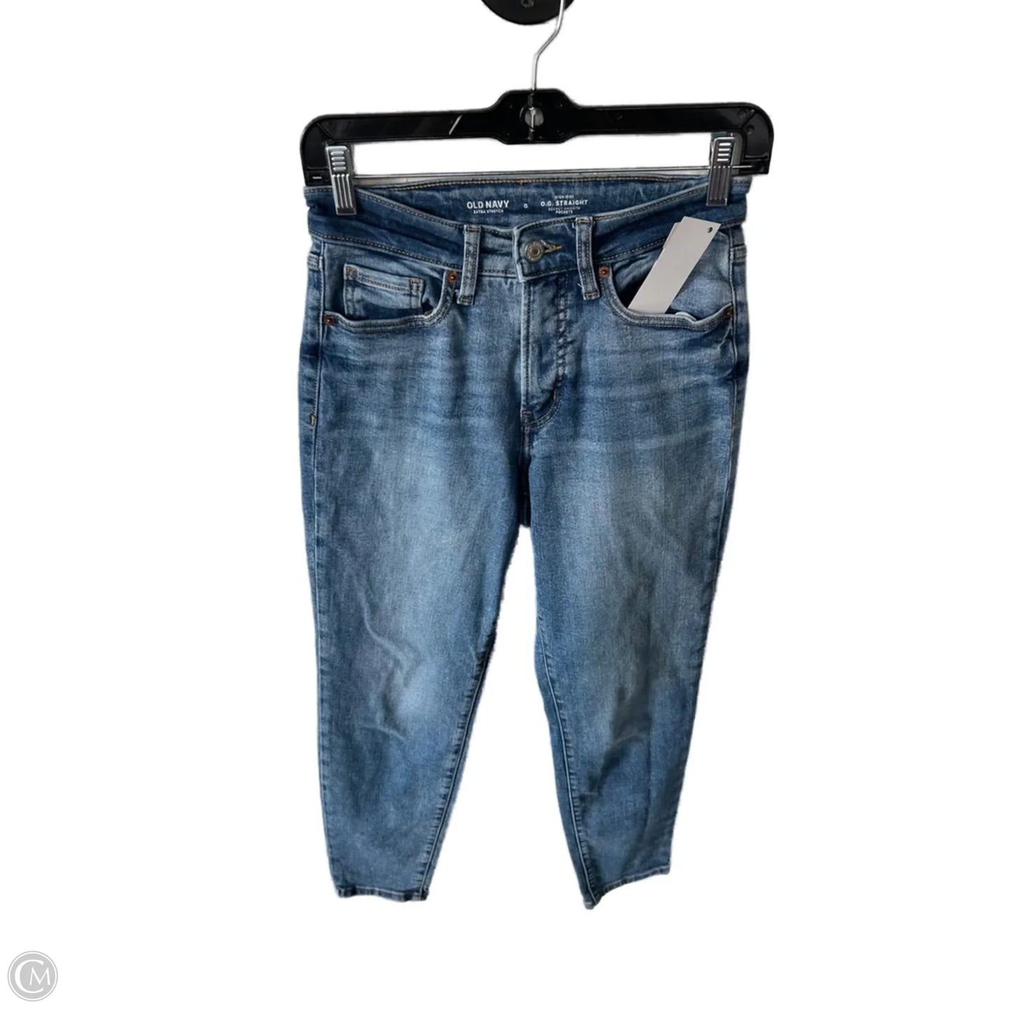 Jeans Straight By Old Navy In Blue Denim, Size: 0