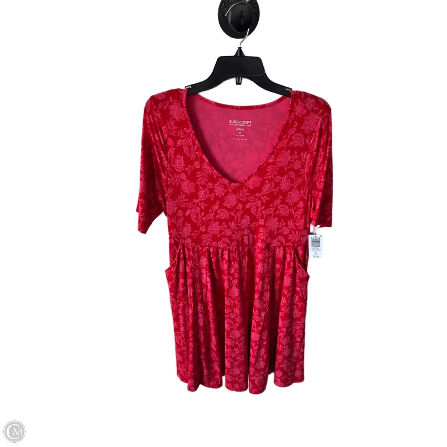 Dress Casual Short By Torrid In Pink & Red, Size: L