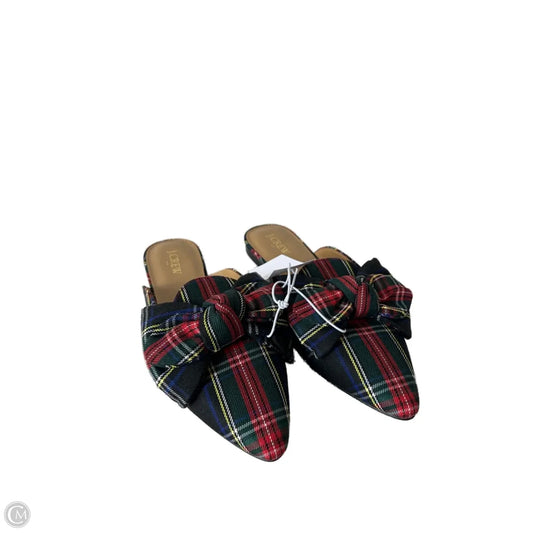 Shoes Flats By J. Crew In Black & Green, Size: 8.5
