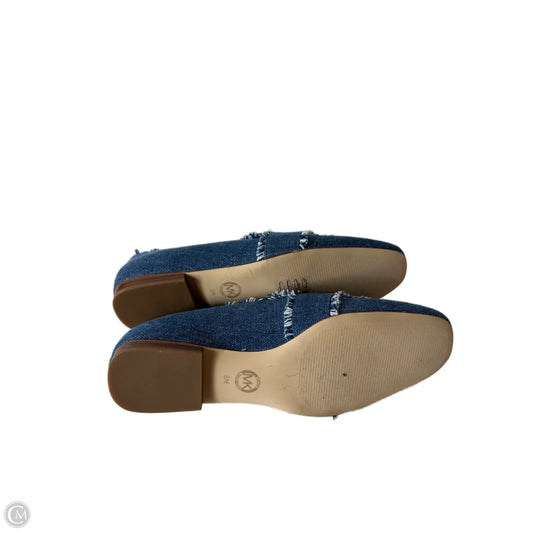 Shoes Flats By Michael By Michael Kors In Blue Denim, Size: 9
