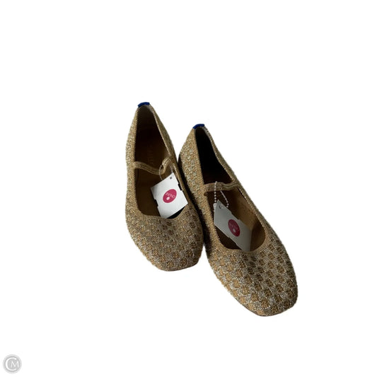 Shoes Flats By Rothys In Gold, Size: 5