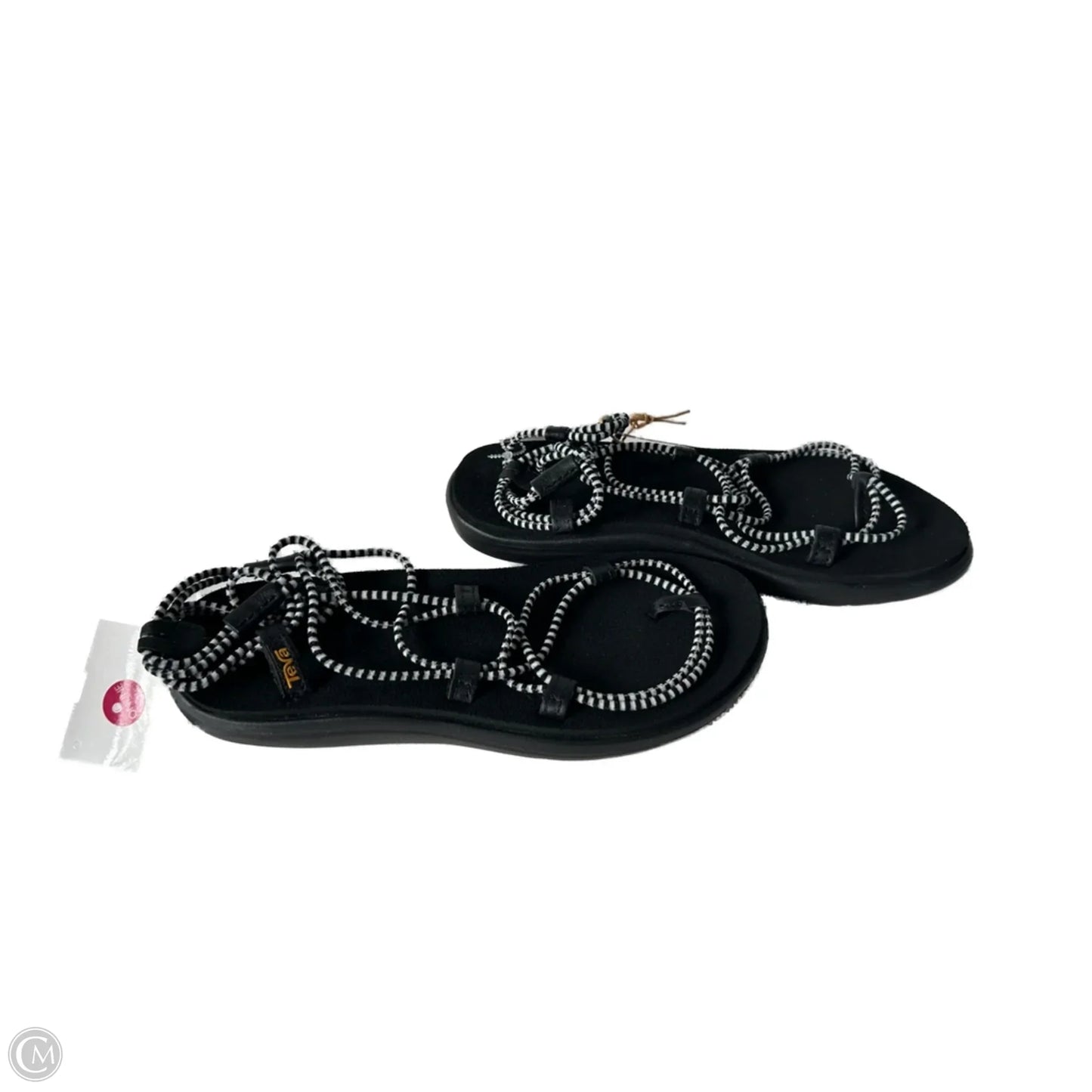 Sandals Flats By Teva In Black & White, Size: 7