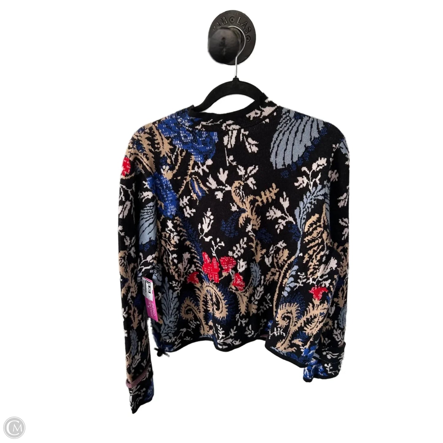 Sweater Cardigan By Pilcro In Black & Blue, Size: Xl