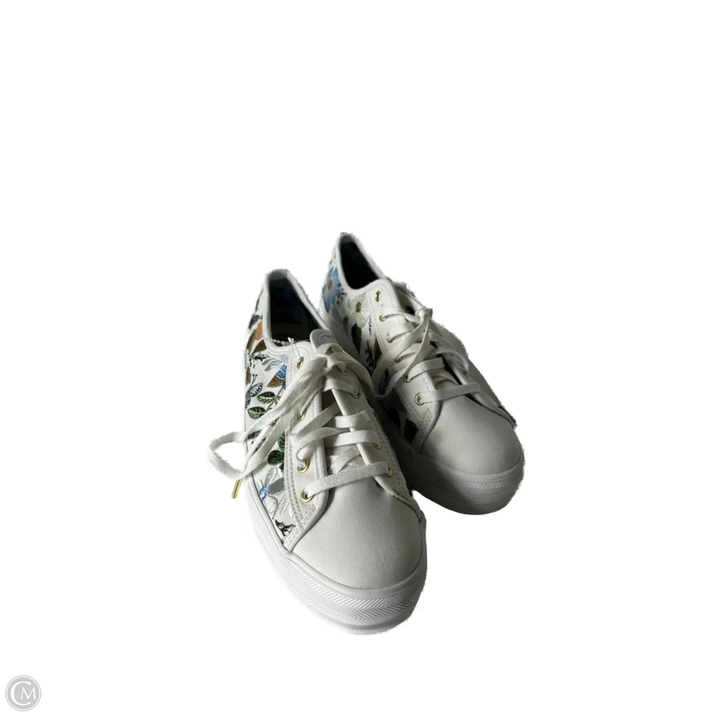 Shoes Sneakers Platform By Keds In Blue & Cream, Size: 7