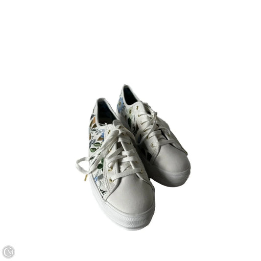 Shoes Sneakers Platform By Keds In Blue & Cream, Size: 7
