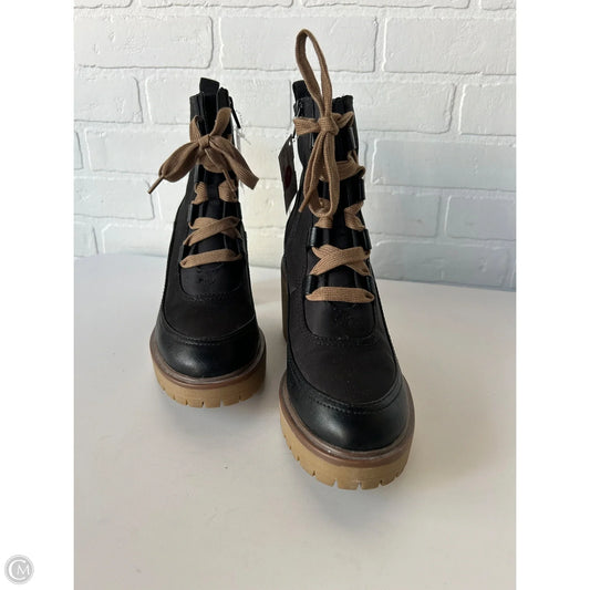 Boots Mid-calf Heels By Universal Thread In Black & Brown, Size: 8