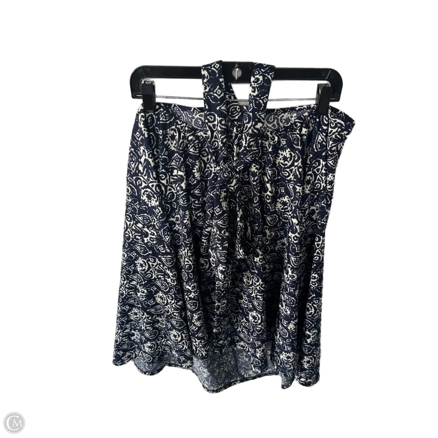 Dress Casual Short By H&m In Blue & Tan, Size: L