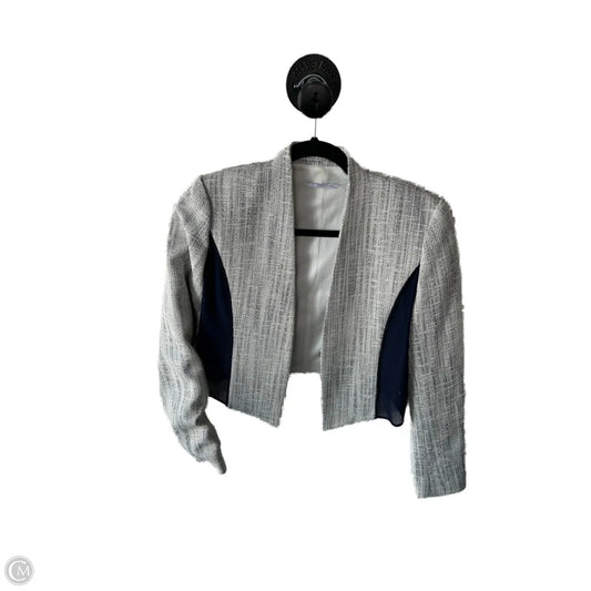 Blazer By T Tahari In Blue & Grey, Size: S