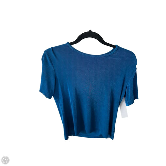 Top Short Sleeve Basic By Chicos In Blue, Size: S