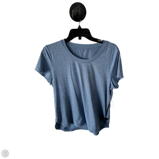 Athletic Top Short Sleeve By Athleta In Blue, Size: L