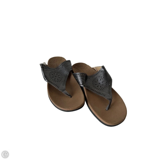 Sandals Flats By Rockport In Black & Brown, Size: 9