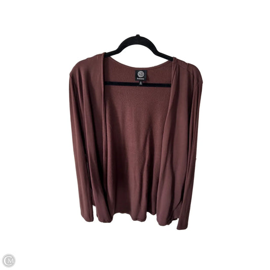 Cardigan By Bobeau In Brown, Size: 1x
