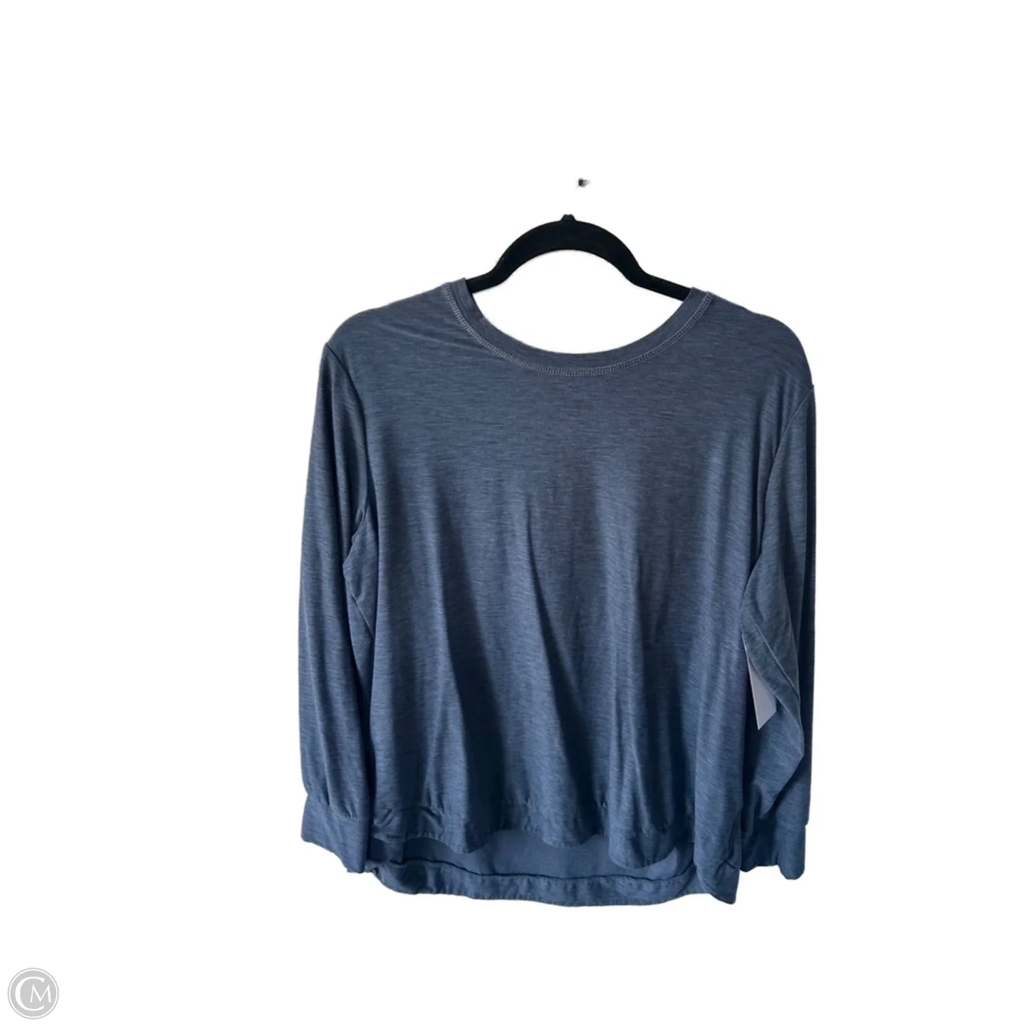 Athletic Top Long Sleeve Crewneck By Skechers In Blue, Size: L