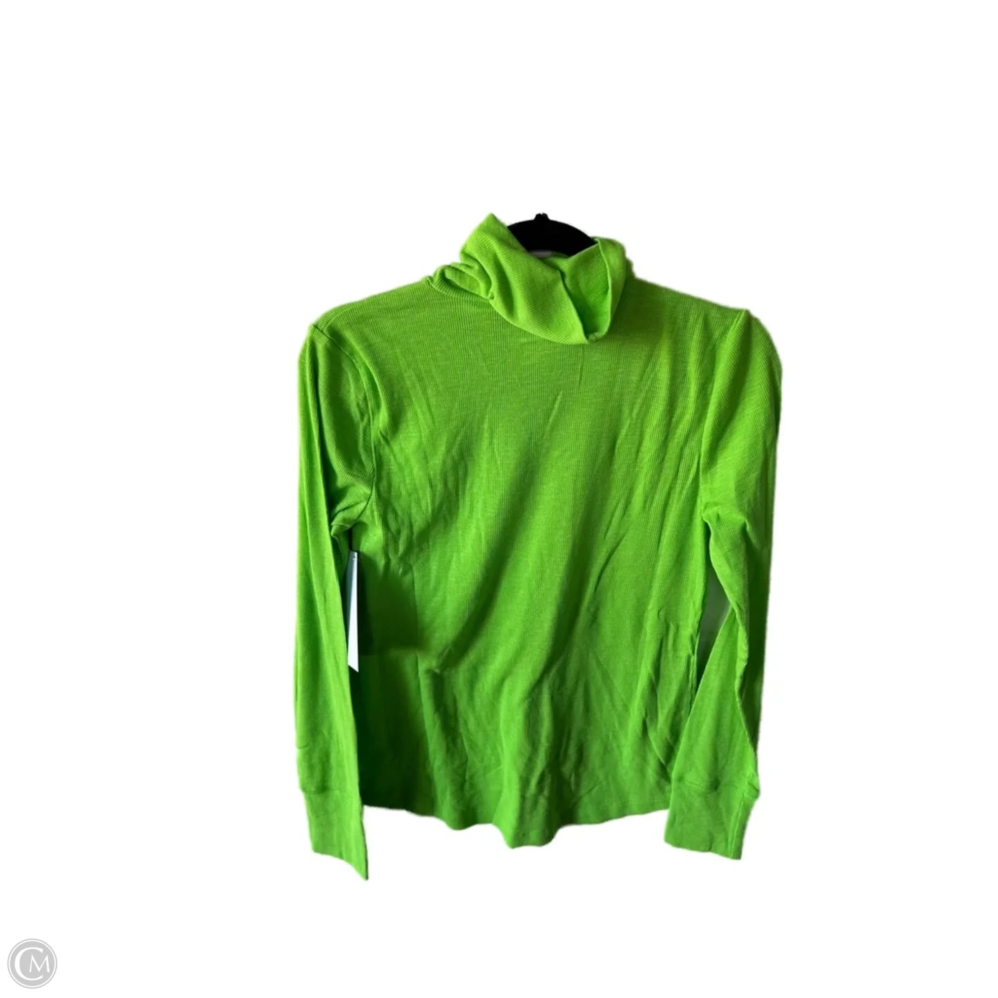 Top Long Sleeve Basic By Gap In Green, Size: M