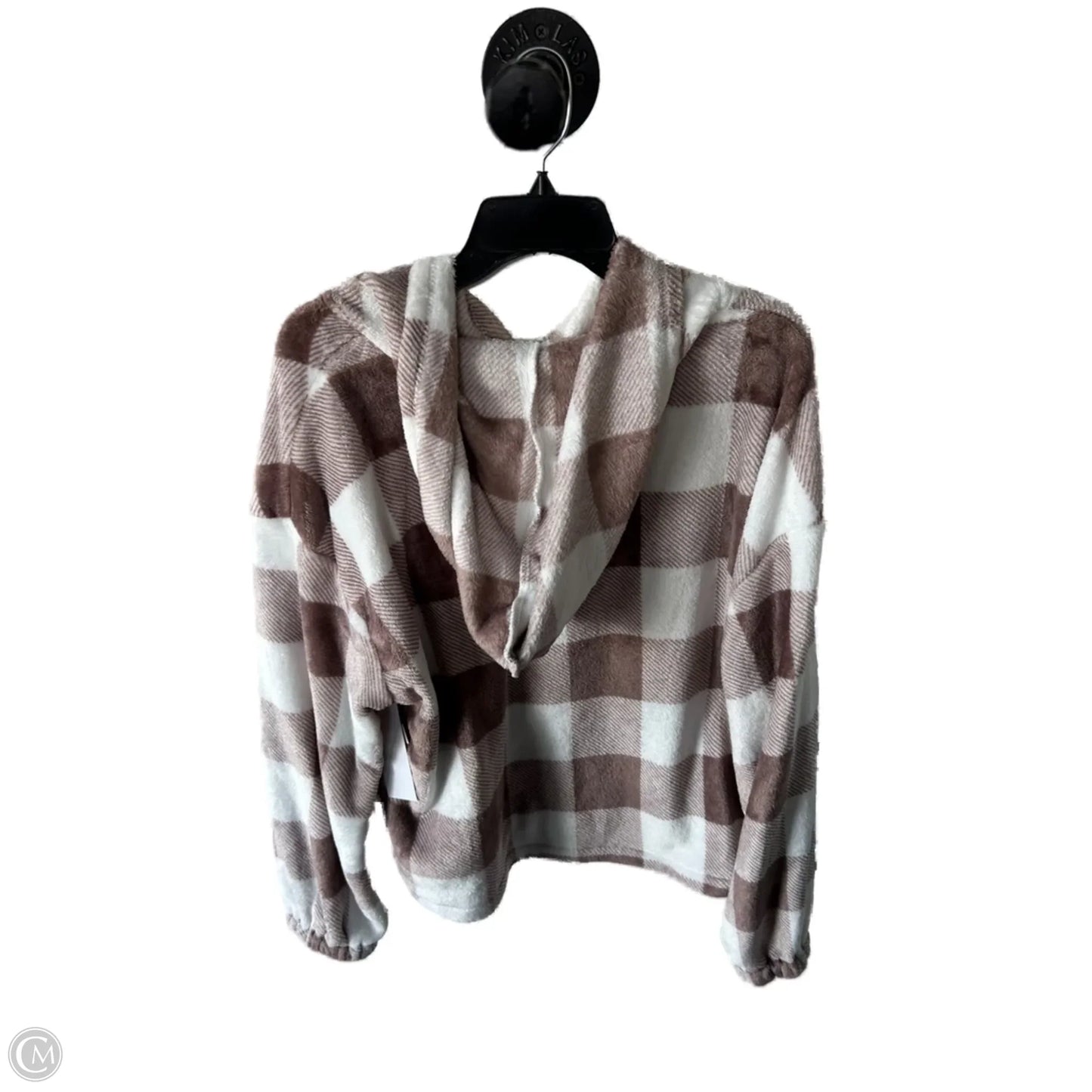 Sweatshirt Hoodie By Shein In Brown & White, Size: Xl