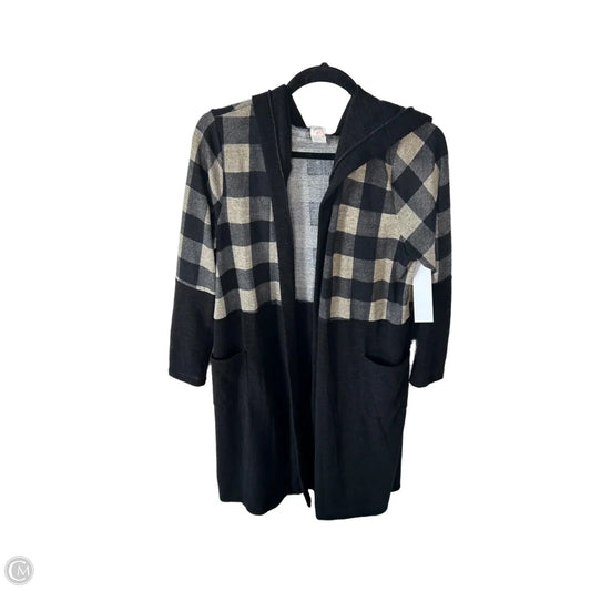 Cardigan By 7th Ray In Black & Tan, Size: L