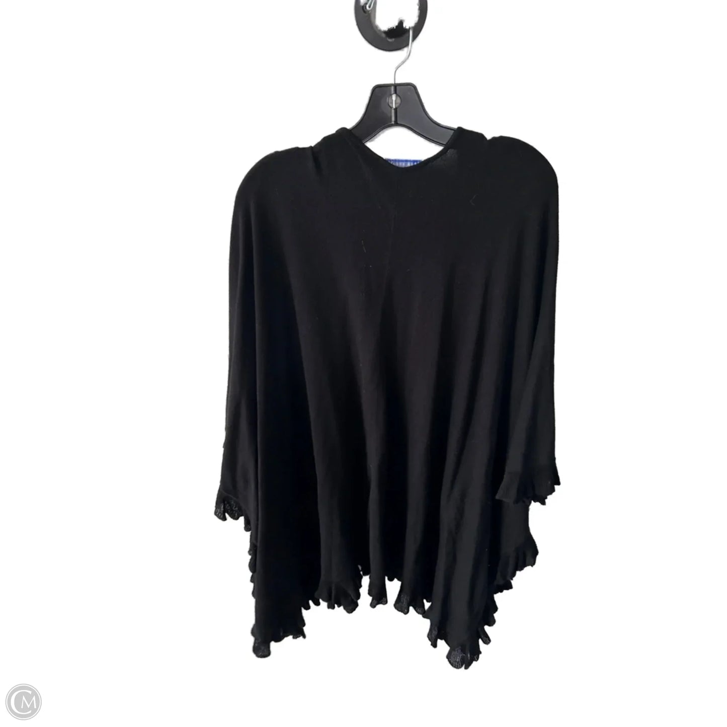 Poncho By Peter Nygard In Black, Size: Osfm
