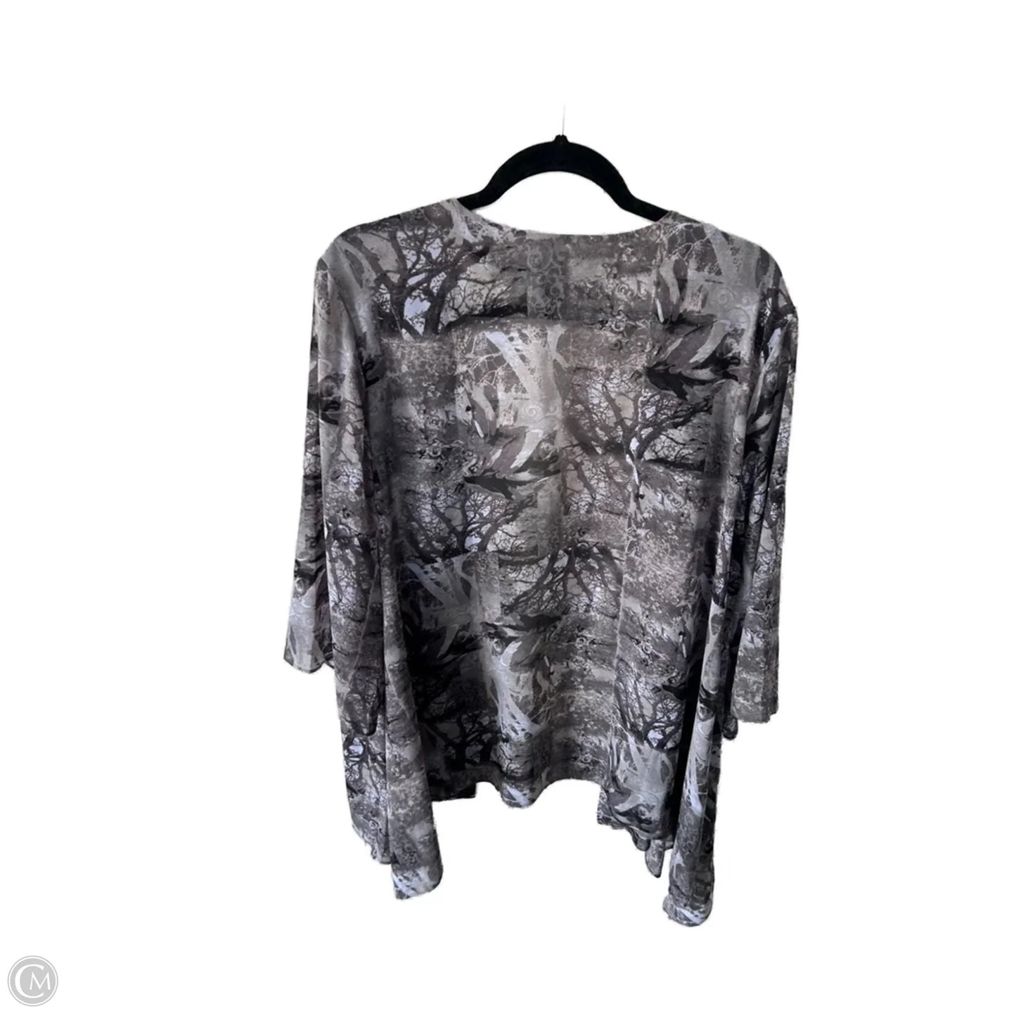 Kimono By Susan Graver In Brown, Size: Xl